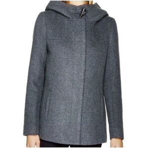 Babaton Aritzia Women's Gray Brady Hooded Overcoat Size M Winter Wool Cashmere